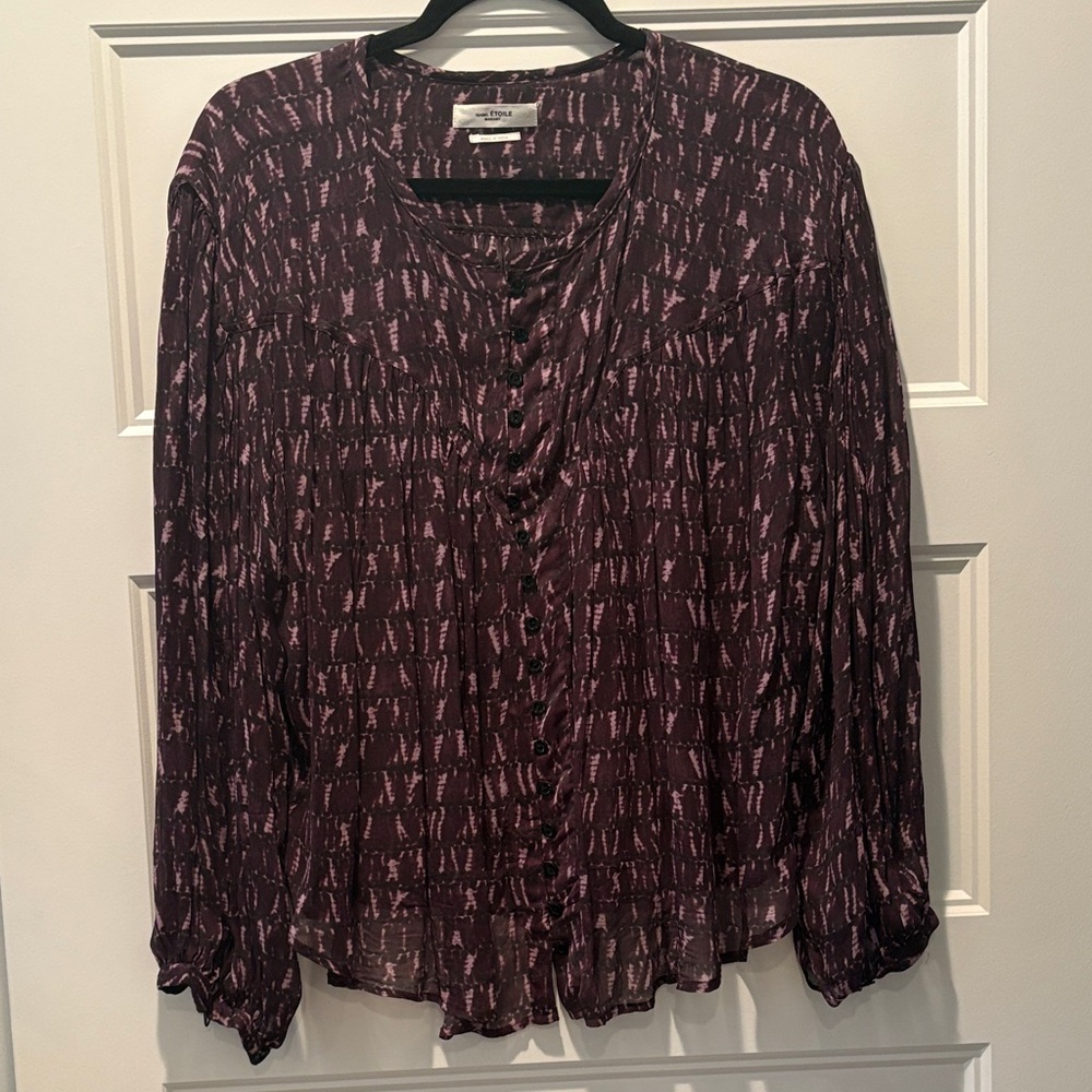 Isabel Marant Dark Patterned Blouse - image 3